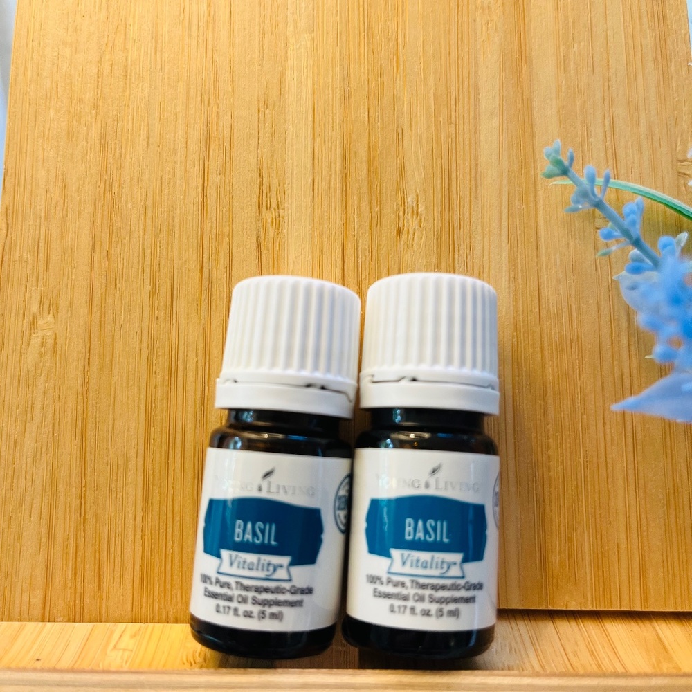 *TWO* Young Living Basil Vitality Dietary Essential Oil - 5ml each New